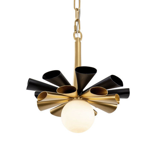 Daphne LED Pendant in Matte Black/French Gold (137|372P01SMBFG)