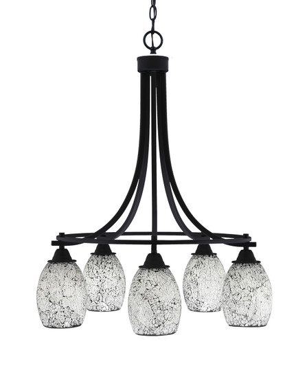 Paramount Five Light Chandelier in Matte Black (200|3415-MB-4165)