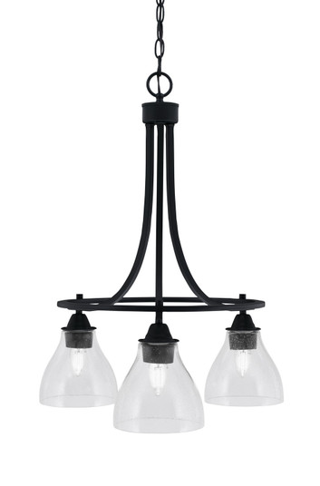 Paramount Three Light Chandelier in Matte Black (200|3413-MB-4760)