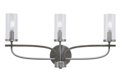 Monterey Three Light Bathroom Lighting in Graphite & Painted Distressed Wood-look (200|2913-GPDW-800)