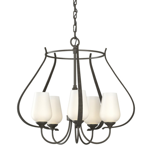 Flora Five Light Chandelier in Ink (39|103045-SKT-89-GG0303)