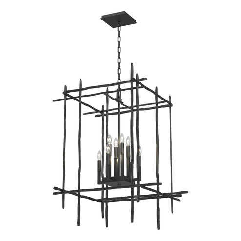 Tura Eight Light Chandelier in Black (39|101317-SKT-10)