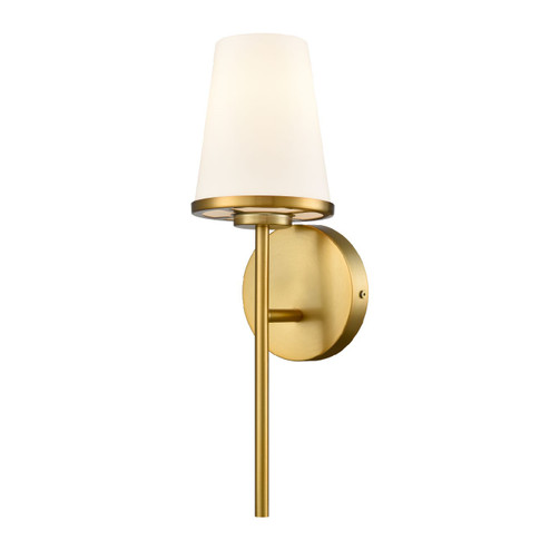 Kanata One Light Wall Sconce in Brass With Half Opal Glass (214|DVP48001BR-OP)
