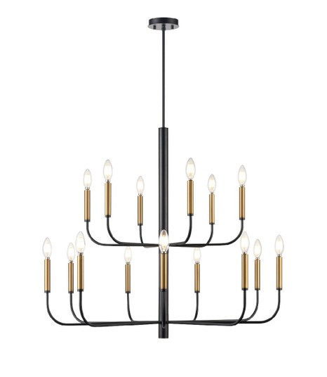 Olivia 15 Light Chandelier in Multiple Finishes And Graphite (214|DVP44045MF+GR)