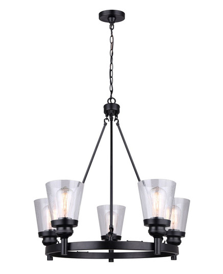 Declan Five Light Chandelier in Matte Black (387|ICH1097A05BK)