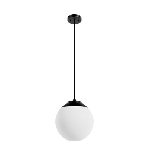 Hepburn One Light Pendant in Matte Black (47|19849)