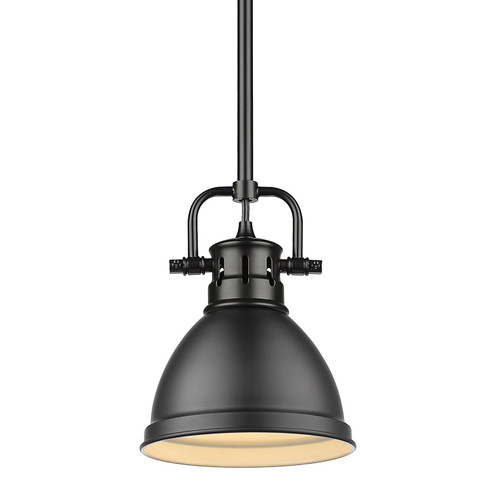 Duncan BLK One Light Mini Pendant in Matte Black (62|3604-M1L BLK-BLK)