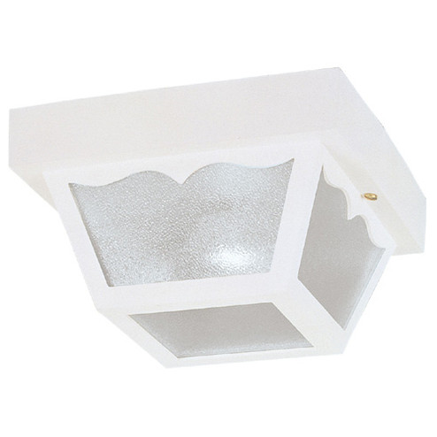 Exteriors White One Light Flush Mount in White (88|6697500)