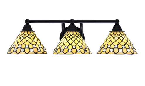 Paramount Three Light Bath Bar in Matte Black (200|3423-MB-9415)