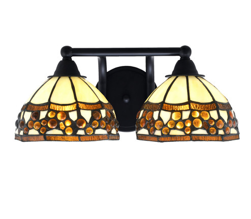 Paramount Two Light Bath Bar in Matte Black (200|3422-MB-9975)