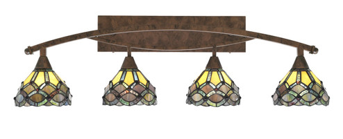 Bow Four Light Bath Bar in Bronze (200|174-BRZ-9435)