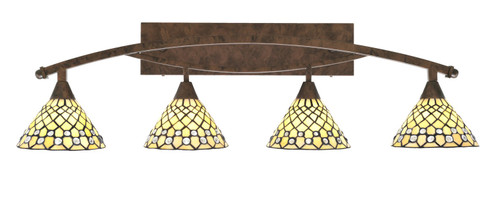 Bow Four Light Bath Bar in Bronze (200|174-BRZ-9415)