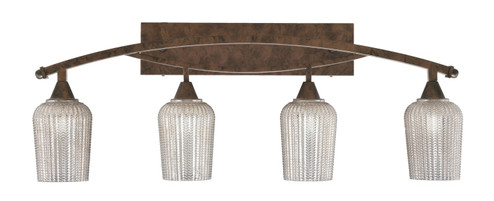 Bow Four Light Bath Bar in Bronze (200|174-BRZ-4253)