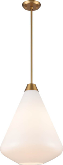 St. Julian One Light Pendant in Brass With True Opal Glass (214|DVP25805BR-TO)