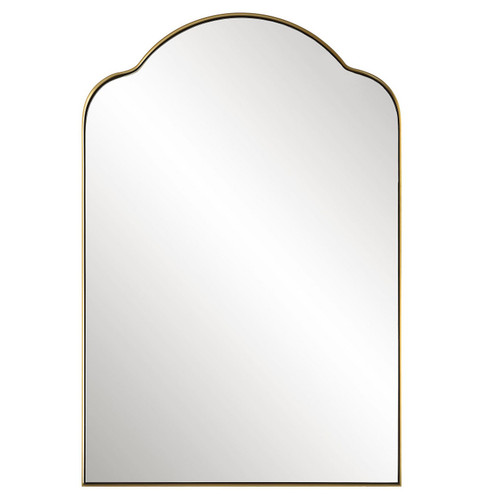 Sidney Mirror in Brushed Brass (52|09896)