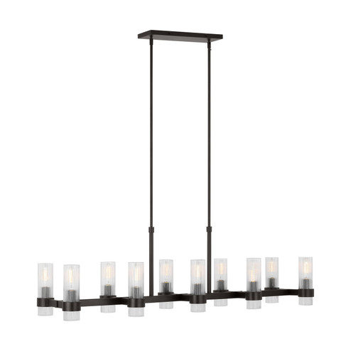 Geneva Ten Light Chandelier in Aged Iron (454|CC13810AI)