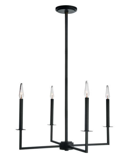 Ray Four Light Chandelier in Matte Black (185|6520-MB-CA)