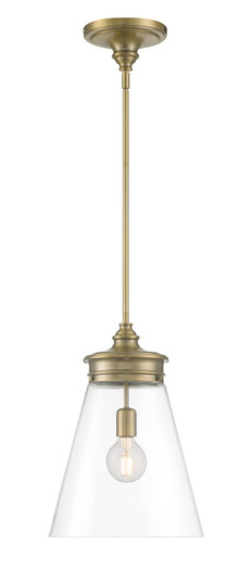 Emma One Light Pendant in Antique Brass (185|4811-AN-CL)