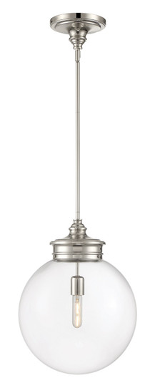 Emma One Light Pendant in Polished Nickel (185|4801-PN-CL)