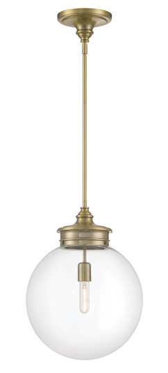 Emma One Light Pendant in Antique Brass (185|4801-AN-CL)