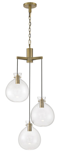 Selina LED Chandelier in Antique Brass (185|4743-AN-CL)