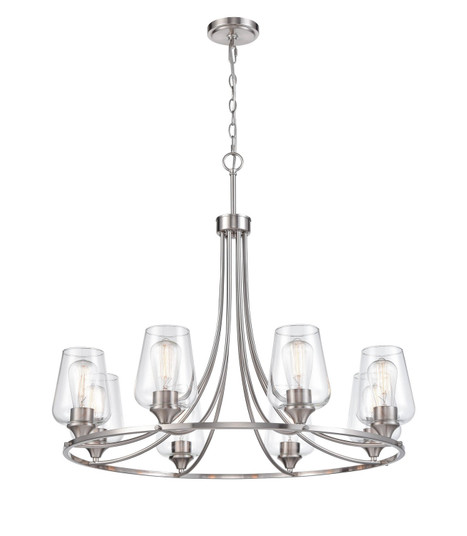 Ashford Eight Light Chandelier in Brushed Nickel (59|9728-BN)