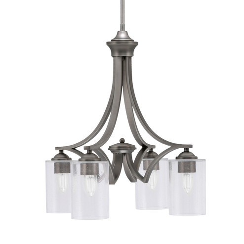Zilo Four Light Chandelier in Graphite (200|568-GP-300) Zilo Four Light Chandelier in Graphite (200|568-GP-300)