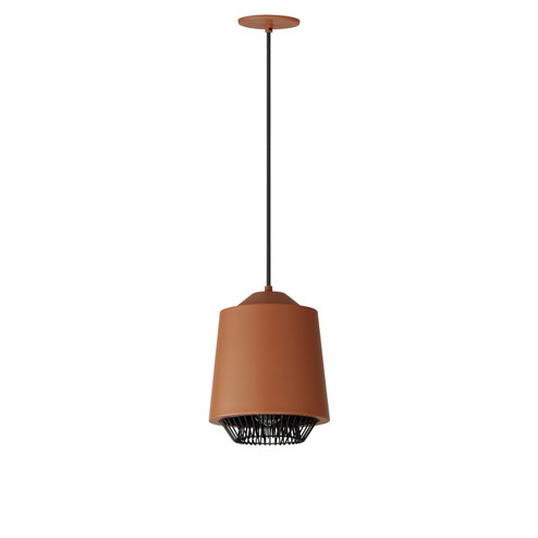 Phoenix LED Pendant in Brick/Black (86|E11390-BRKBK)