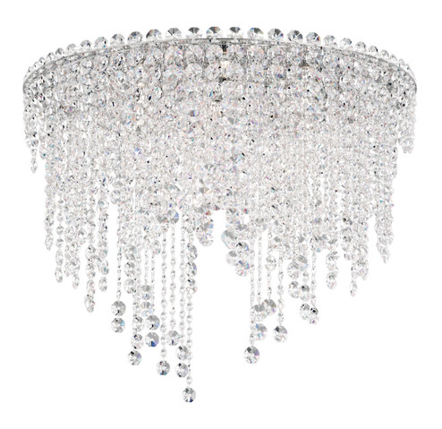 Chantant Six Light Flush Mount in Polished Stainless Steel (53|CH2401N-401O)