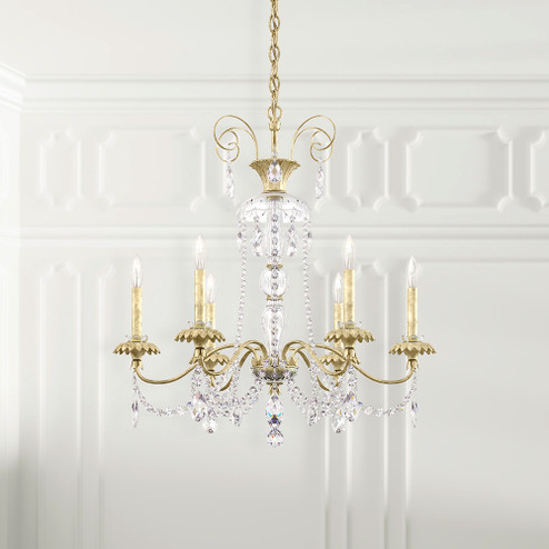 Helenia Six Light Chandelier in Heirloom Gold (53|AT1006N-22H)