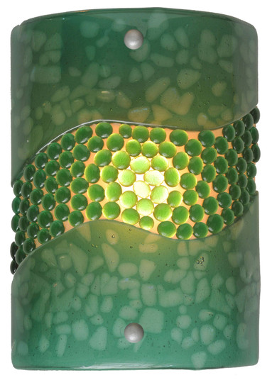 Metro Fusion One Light Wall Sconce in Green/Green Pebbles (57|98907)