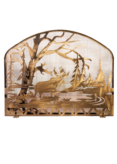 Moose Creek Fireplace Screen in Antique Copper (57|98743)