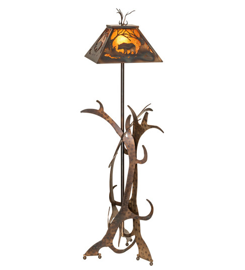 Bear At Dawn One Light Floor Lamp in Antique Copper,Burnished (57|95023)