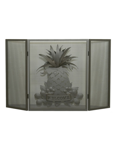 Welcome Pineapple Fireplace Screen in Wrought Iron (57|81084)