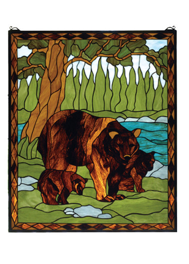 Brown Bear Window in Green Lt. Xag Green (57|72935)
