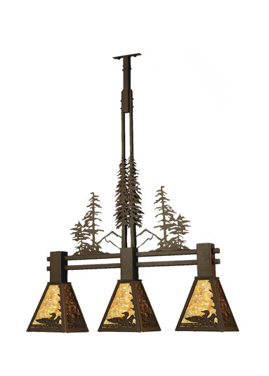 Loon Three Light Island Pendant in Cafe Noir (57|70028)