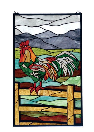 Rooster Window in Antique Copper (57|69398)