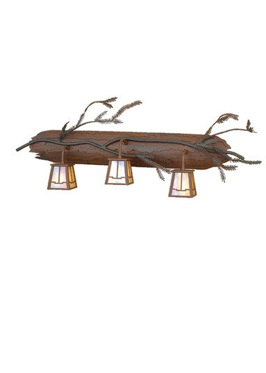 Pine Branch Three Light Vanity in Rust/Wrought Iron (57|67906)