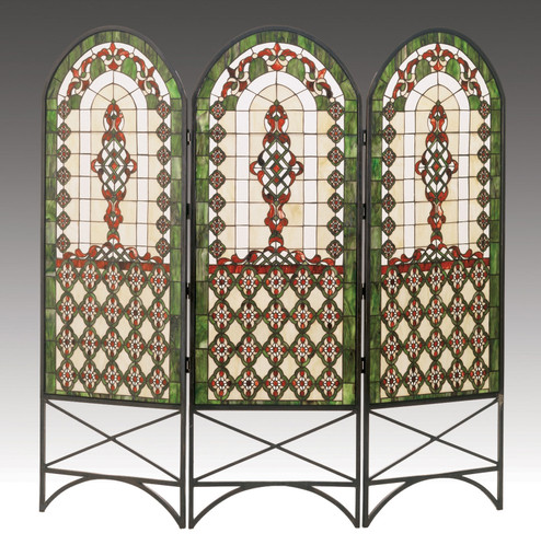 Quatrefoil Room Divider in Antique Copper,Verdigris (57|48809)