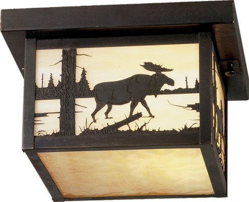 Hyde Park One Light Flushmount in Steel (57|38555)