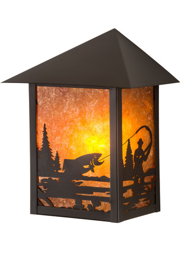 Seneca One Light Wall Sconce in Craftsman Brown (57|38025)
