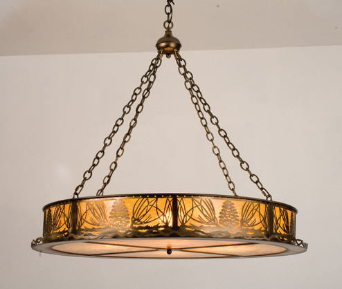 Mountain Pine Four Light Pendant in Antique Copper (57|36329)