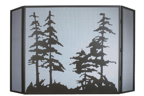 Tall Pines Fireplace Screen in Timeless Bronze (57|31676)