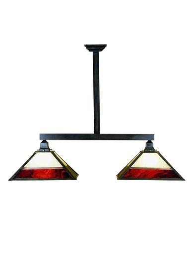 Stickley Two Light Island Pendant in Craftsman Brown (57|28511)