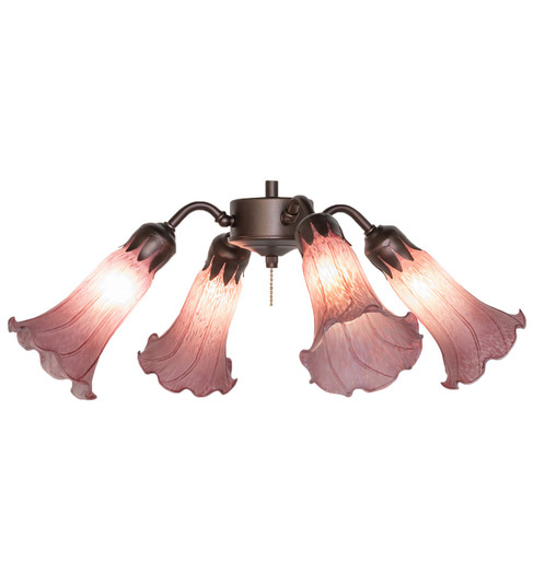 Lavender Four Light Fan Light in Mahogany Bronze (57|261509)