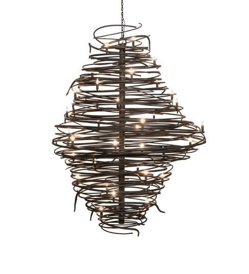 Cyclone LED Chandelier in Old Wrought Iron (57|260184)