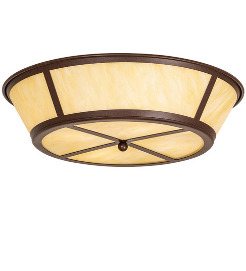 Craftsman Four Light Flushmount in Cafe Noir (57|252900)