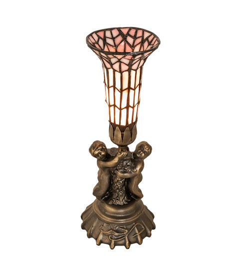 Stained Glass Pond Lily One Light Mini Lamp in Antique Brass (57|251842)