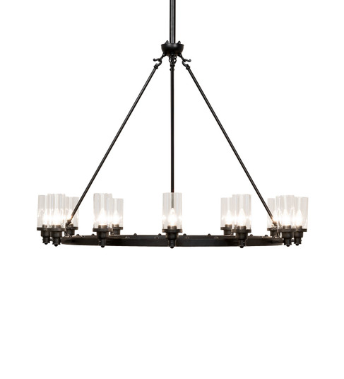 Loxley 12 Light Chandelier in Textured Black (57|251794)