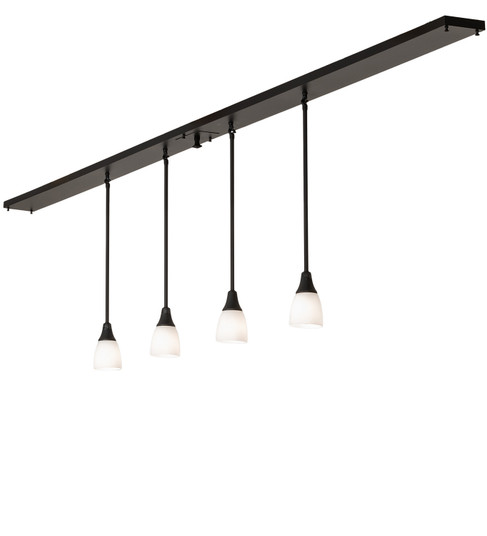 Oyster Bay Four Light Island Pendant in Solar Black (57|251104)